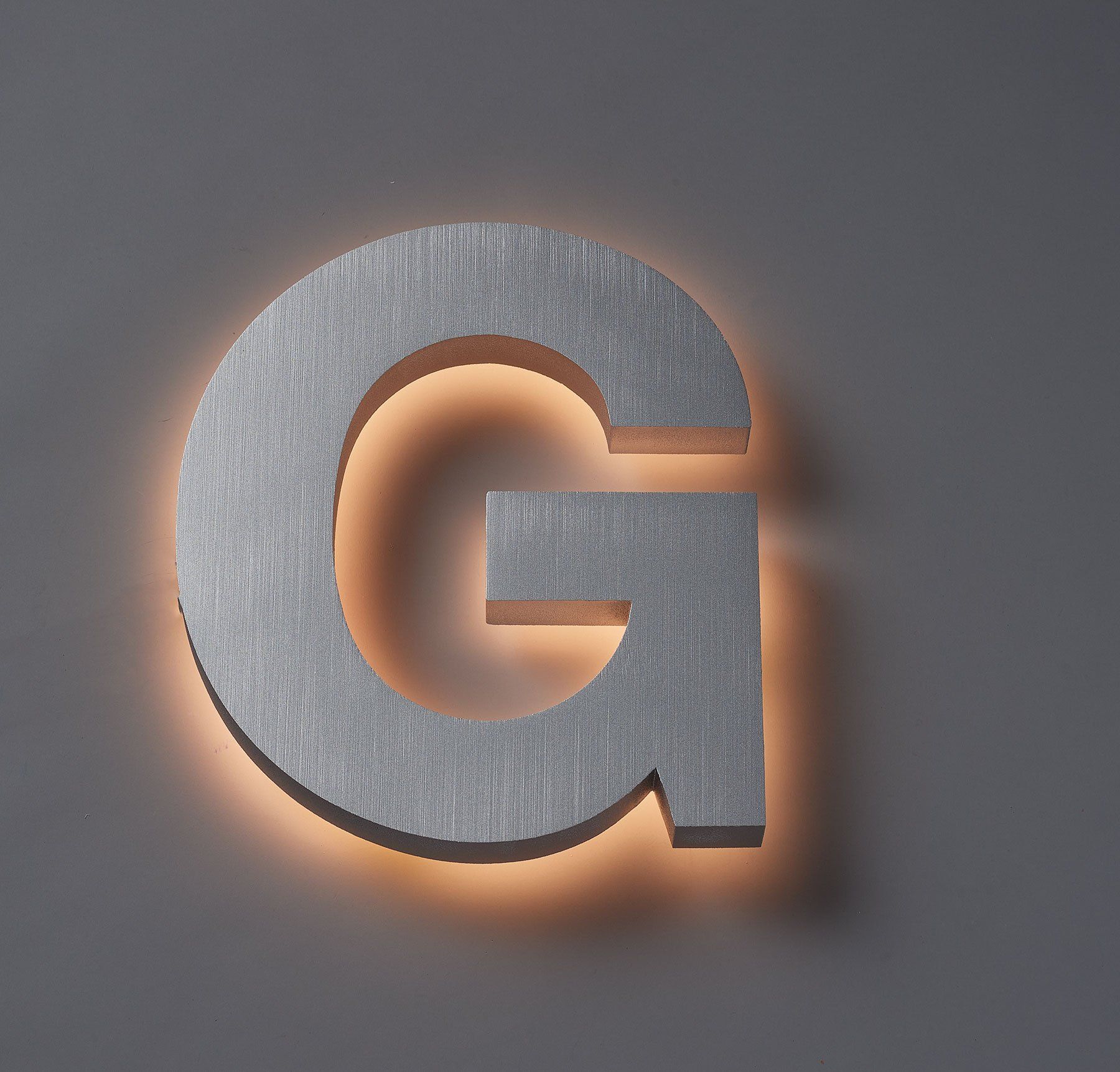 Warm White LED Backlit Letters