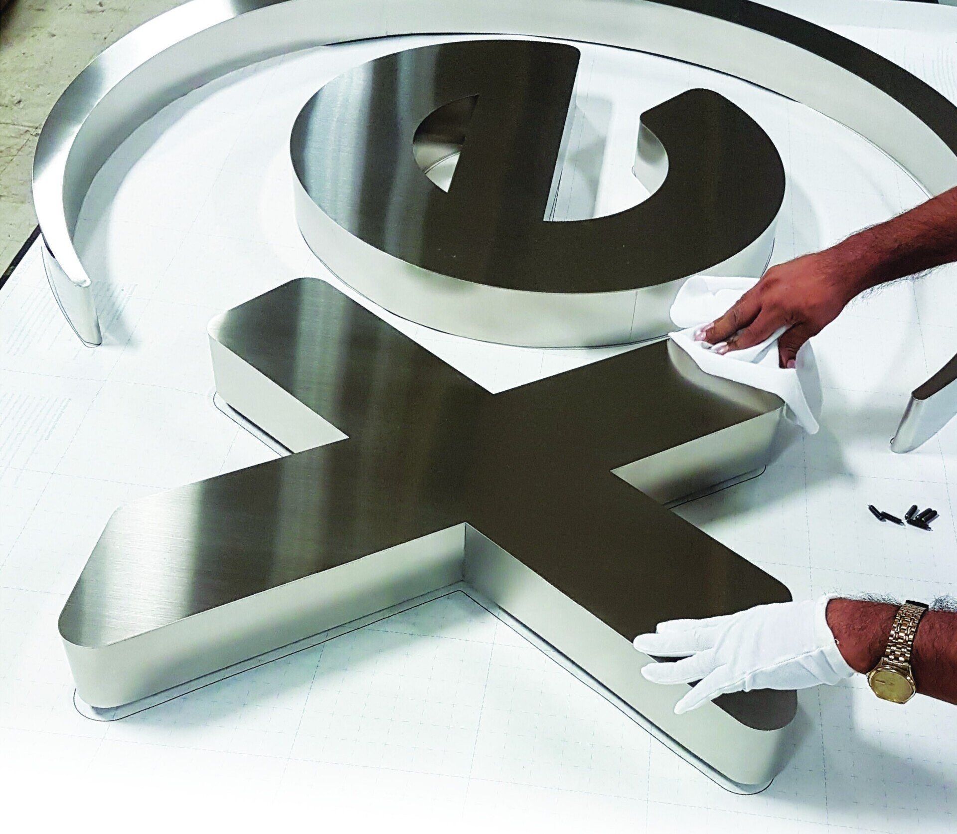 Fab stainless steel letters