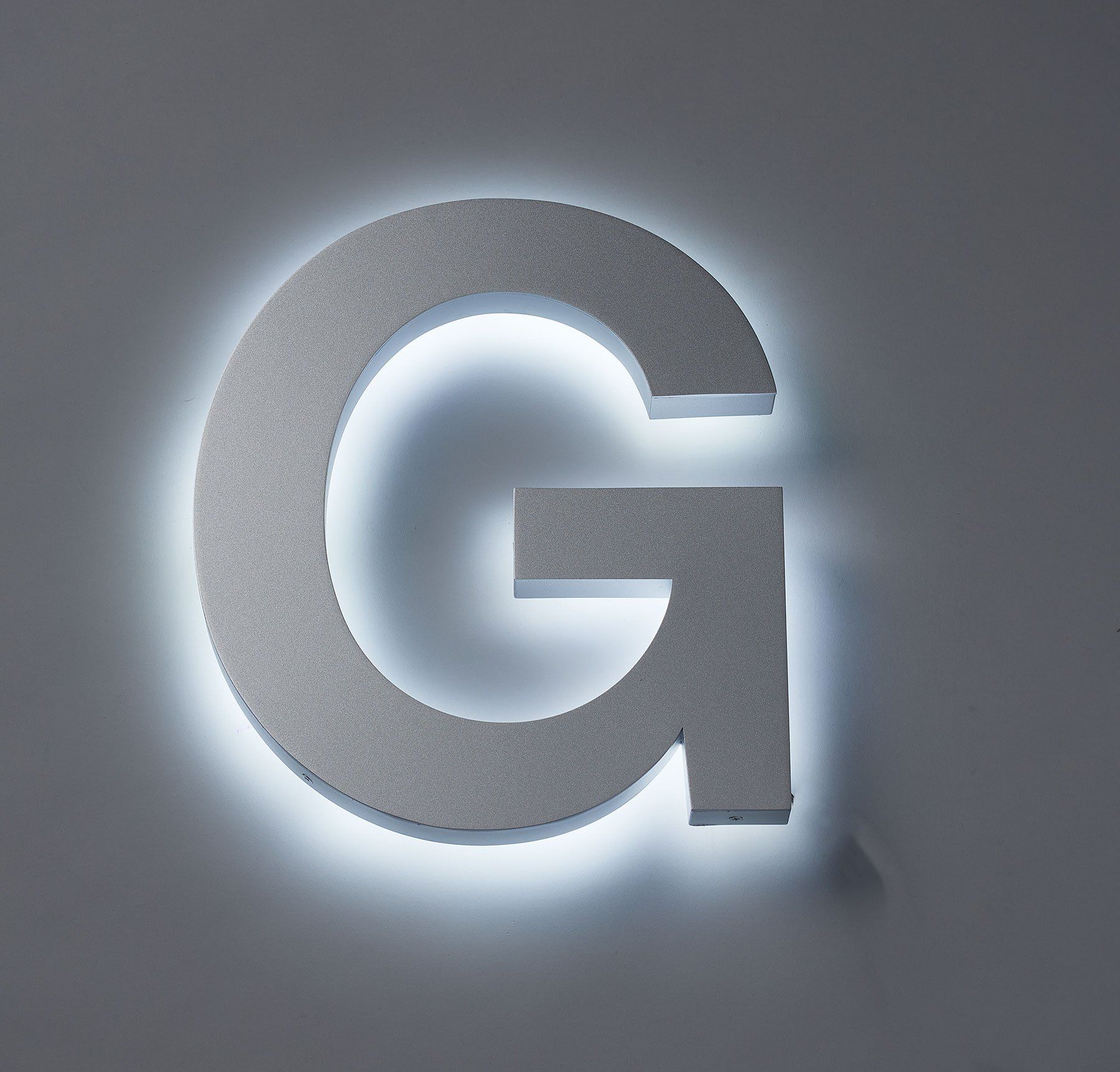 Fab Aluminum Backlit White LED Letters