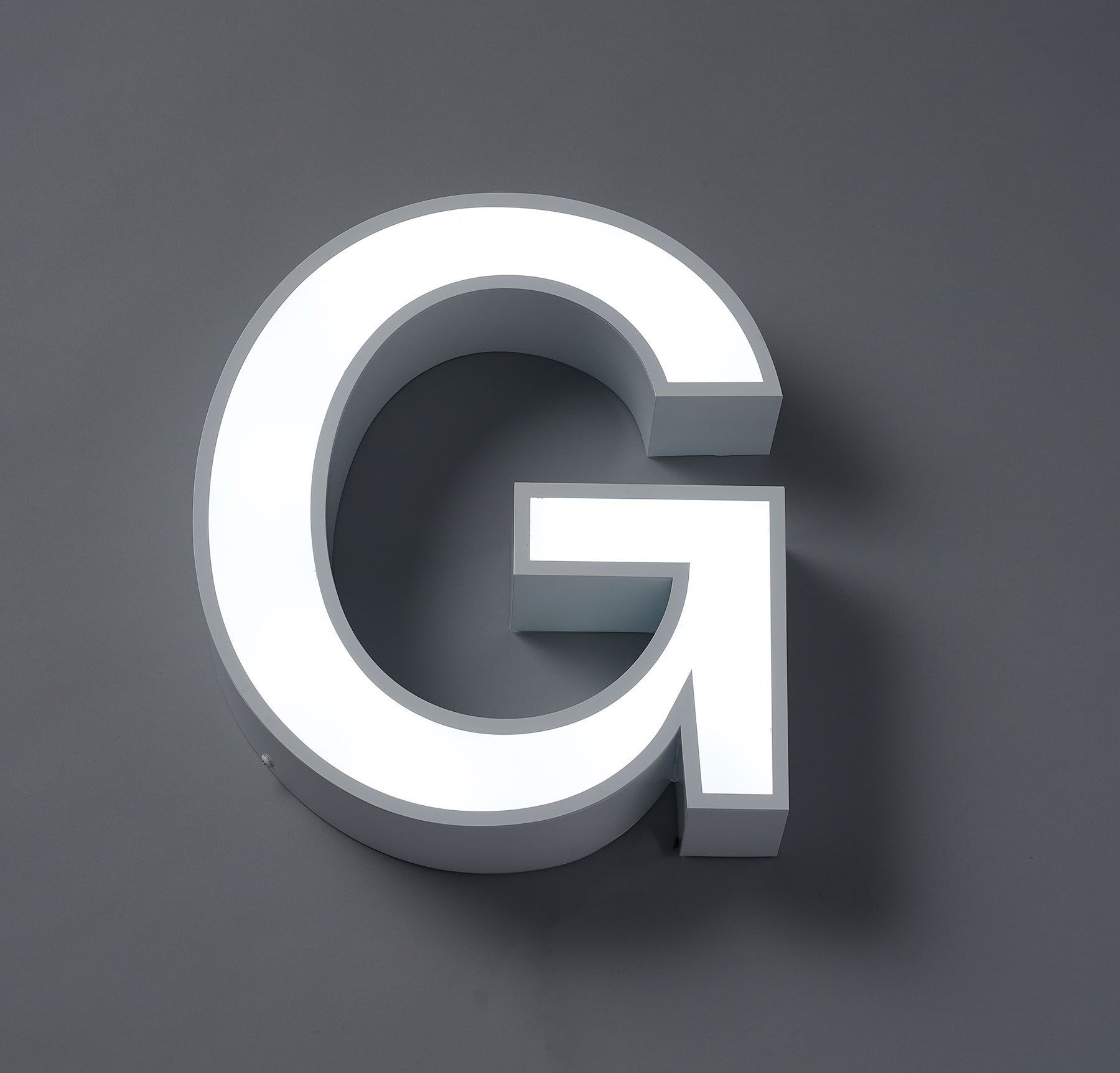 face Lit White LED Letters