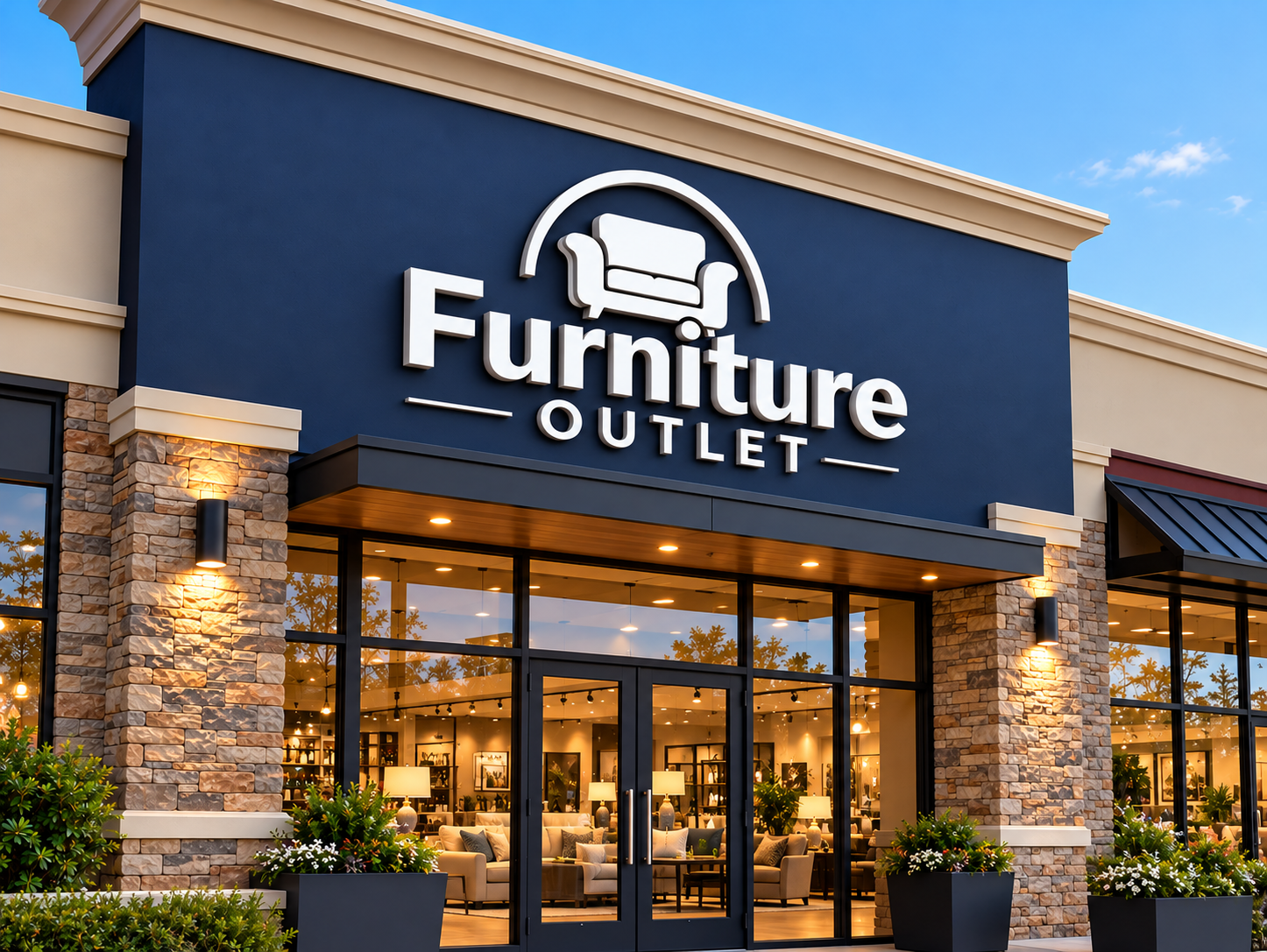 Face Lit stainless steel LED letters
