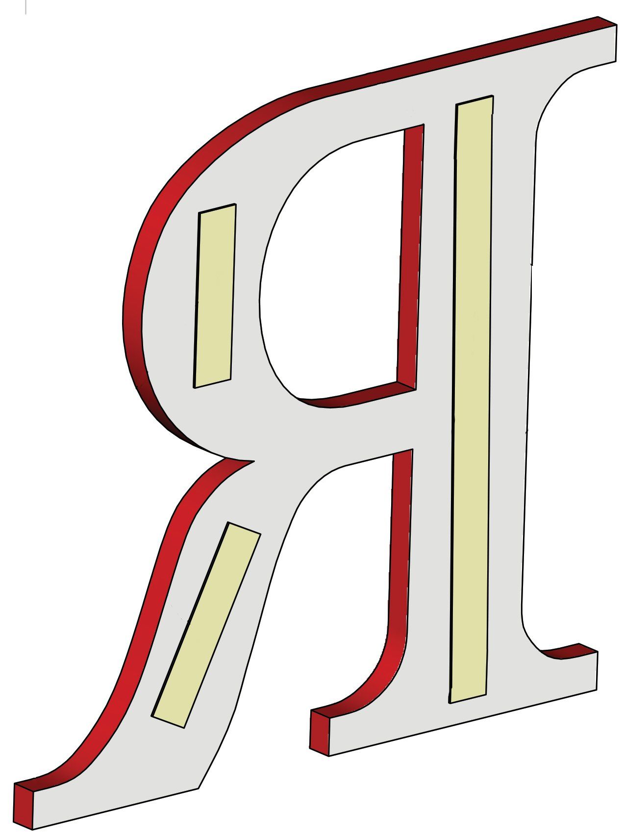 Double face tape mounted on PVC Letters