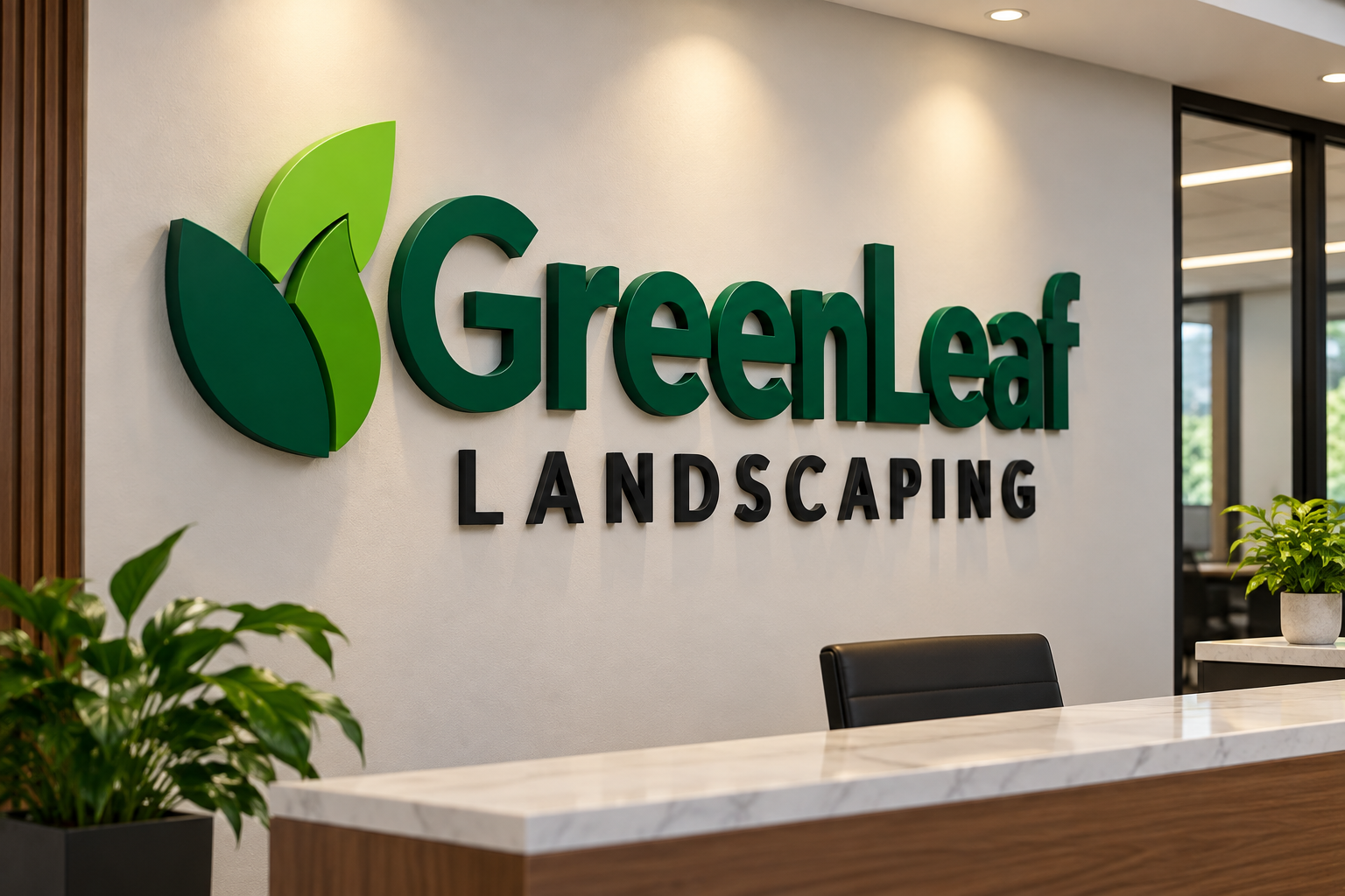 Flat Cut PVC letters. Sample 3