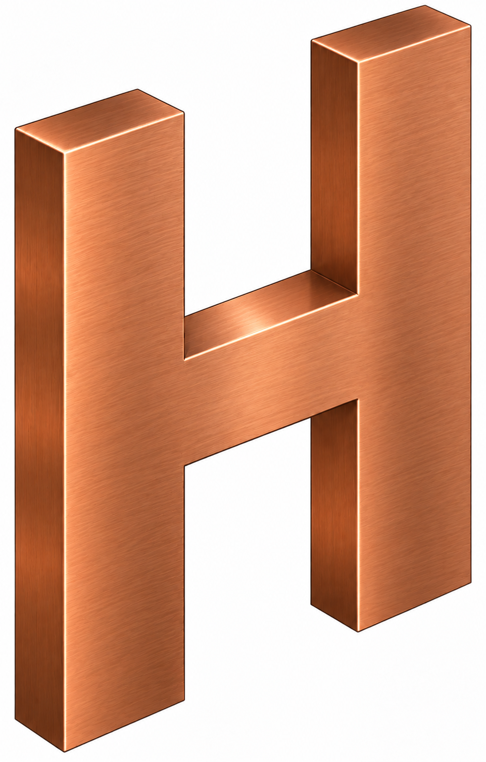Plain Mount Copper letter