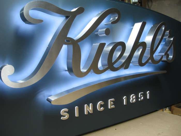 Halo Lit stainless letters