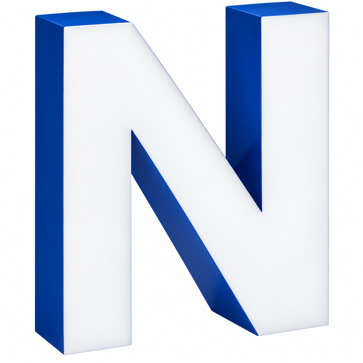 Front lit trimless led letter