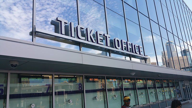 Stainless Steel Letters Installed