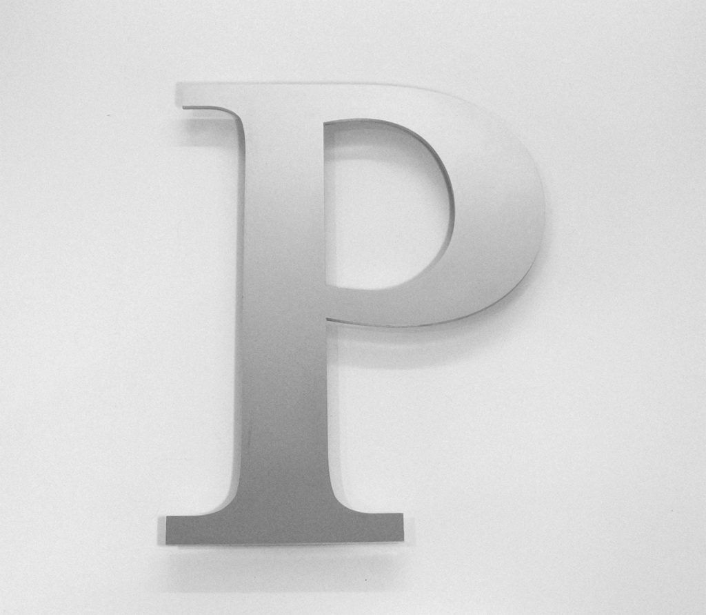 Stainless steel letters
