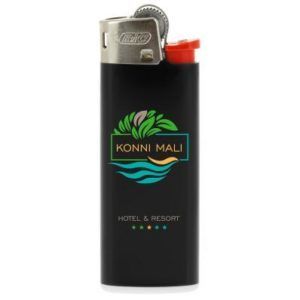 Briquet BIC noir avec logo 