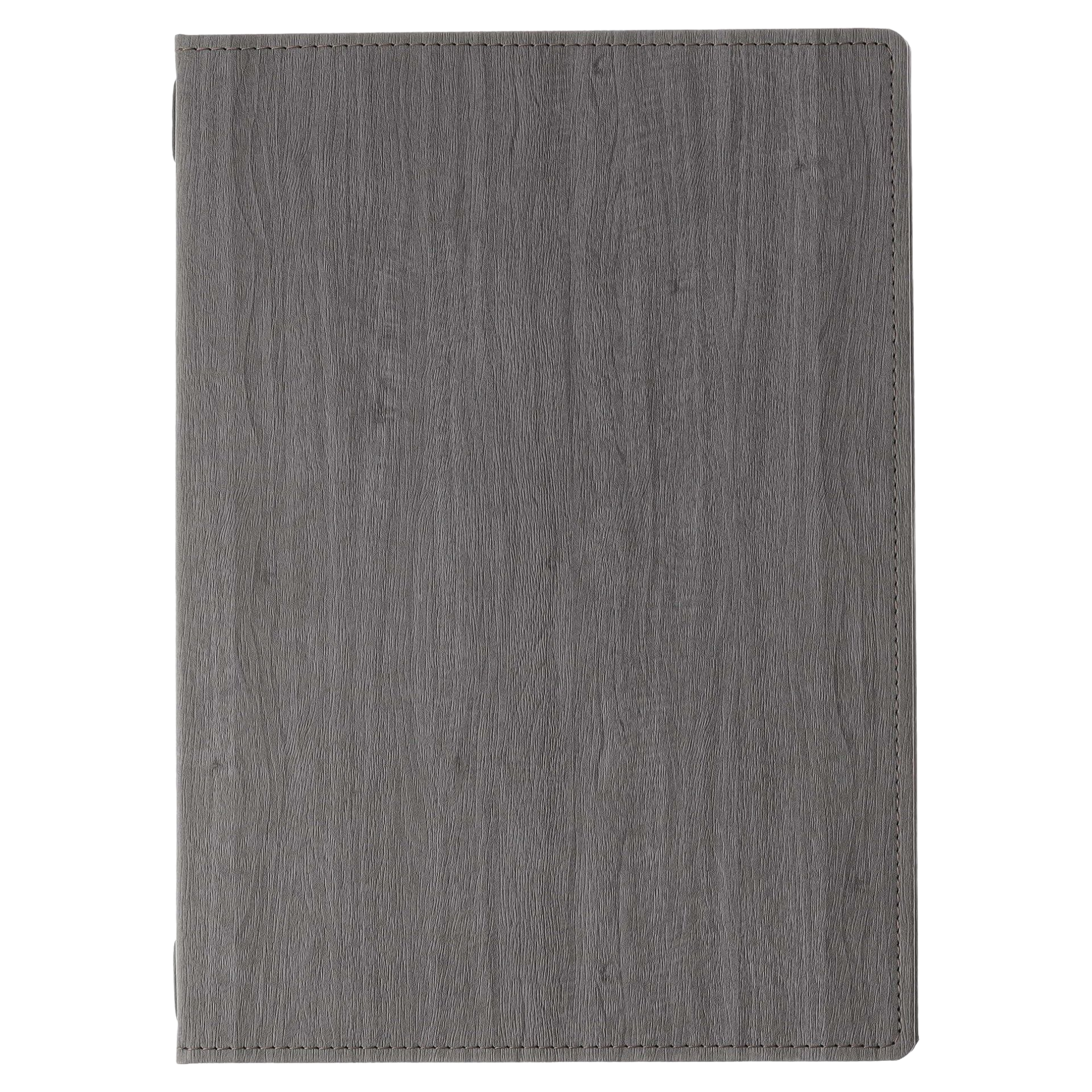 Couverture de cahier en feutre gris.