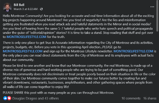 Screenshot of a Facebook post asking for support for unhoused people in Montreal, with a link and comments count