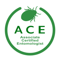 ACE Associate Certified Entomologist logo with green beetle and circular green border