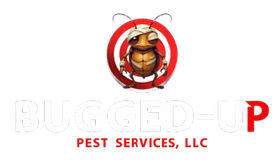 Logo featuring a bandaged, injured insect inside a red target circle above the text 