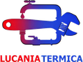 Logo di una chiave giratubi rosso-blu con la scritta «LUCANIA TERMICA» sotto
