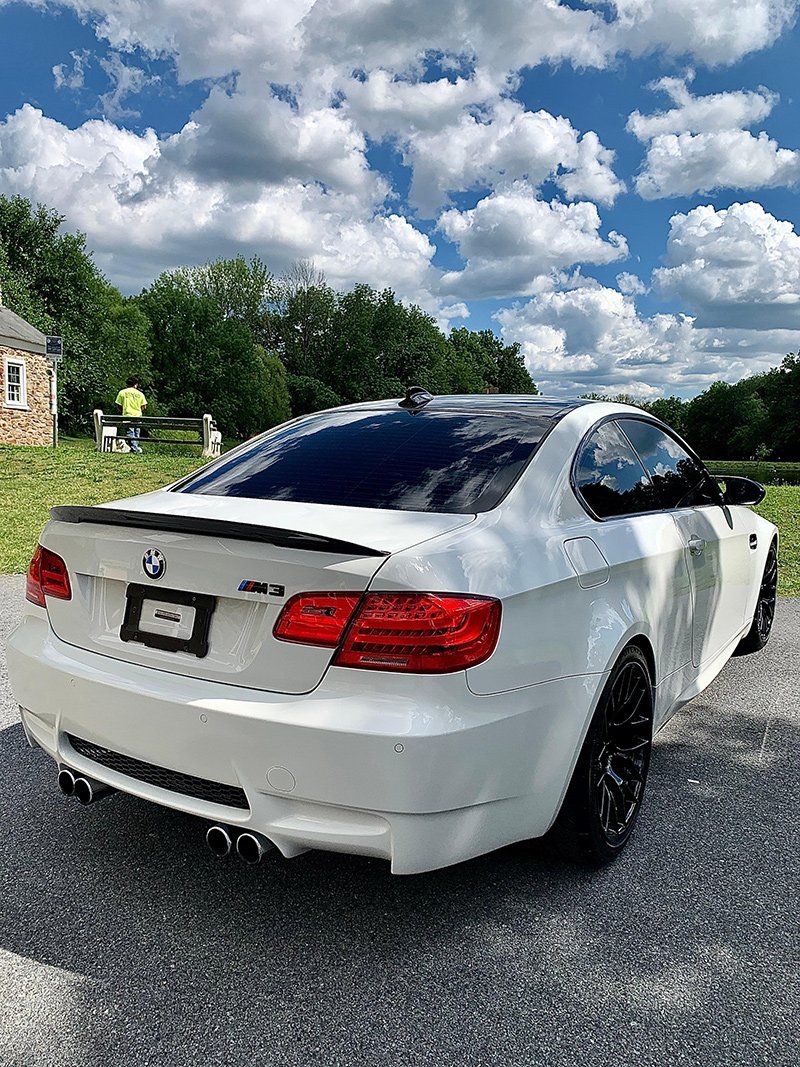 White Car Back View — Lehigh Valley, PA — Pinnacle Luxury Car Care