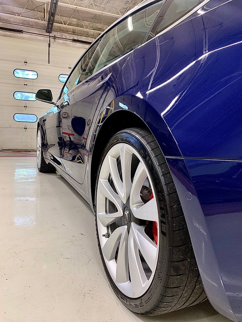 Blue Car Side View — Lehigh Valley, PA — Pinnacle Luxury Car Care