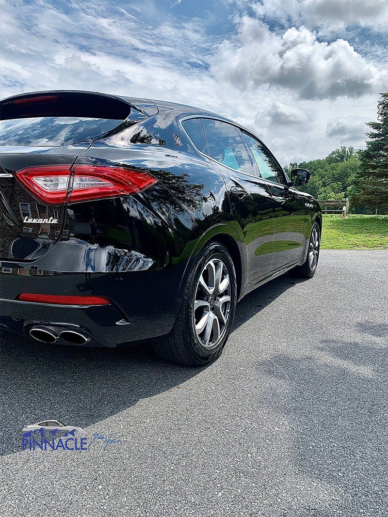 Black Car Back View — Lehigh Valley, PA — Pinnacle Luxury Car Care