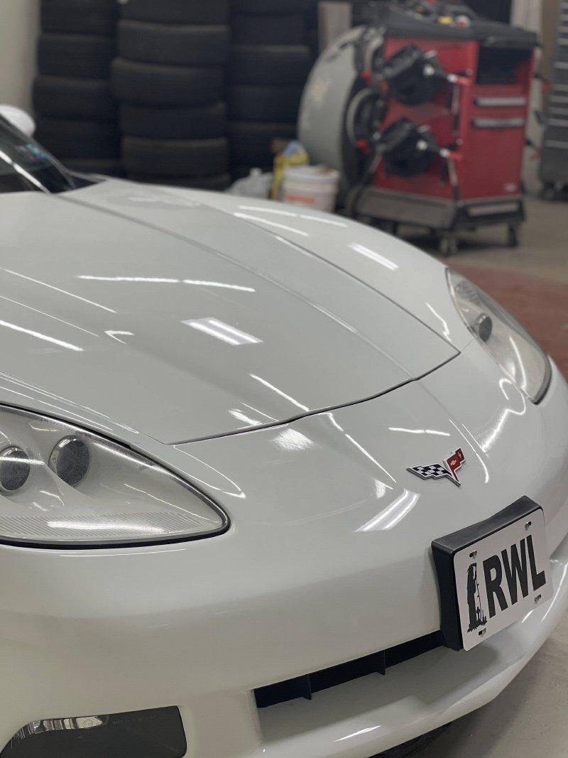 White Car Front View — Lehigh Valley, PA — Pinnacle Luxury Car Care