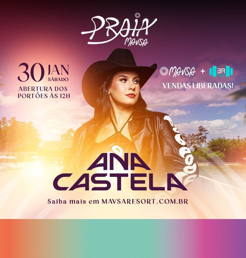 Ana Castela na Praia Mavsa - Day Use 30/01