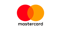 O logotipo da mastercard é um círculo vermelho e laranja sobre um fundo branco.
