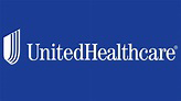 The united healthcare logo is on a blue background.
