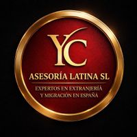 Logotipo de Asesoría Latina: letras “CV” con banderas de colores, sobre fondo rojo.