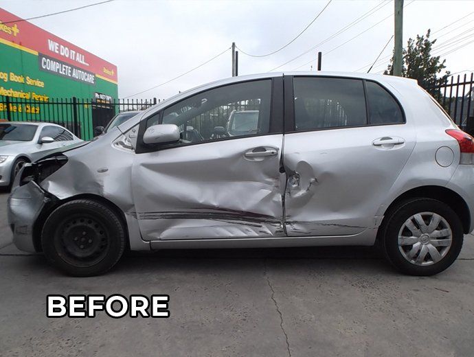 Before Car Side Repair — Melbourne, VIC — Nunawading Panels