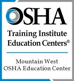 The logo for the osha training institute education centers mountain west osha education center.