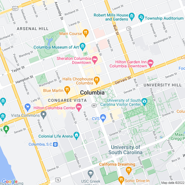 Map of business location