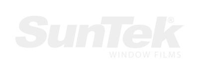 SunTek Window Films logo in light gray on a white background