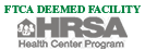 HRSA Federal Deemed Facility Health Center Program logo in green and white