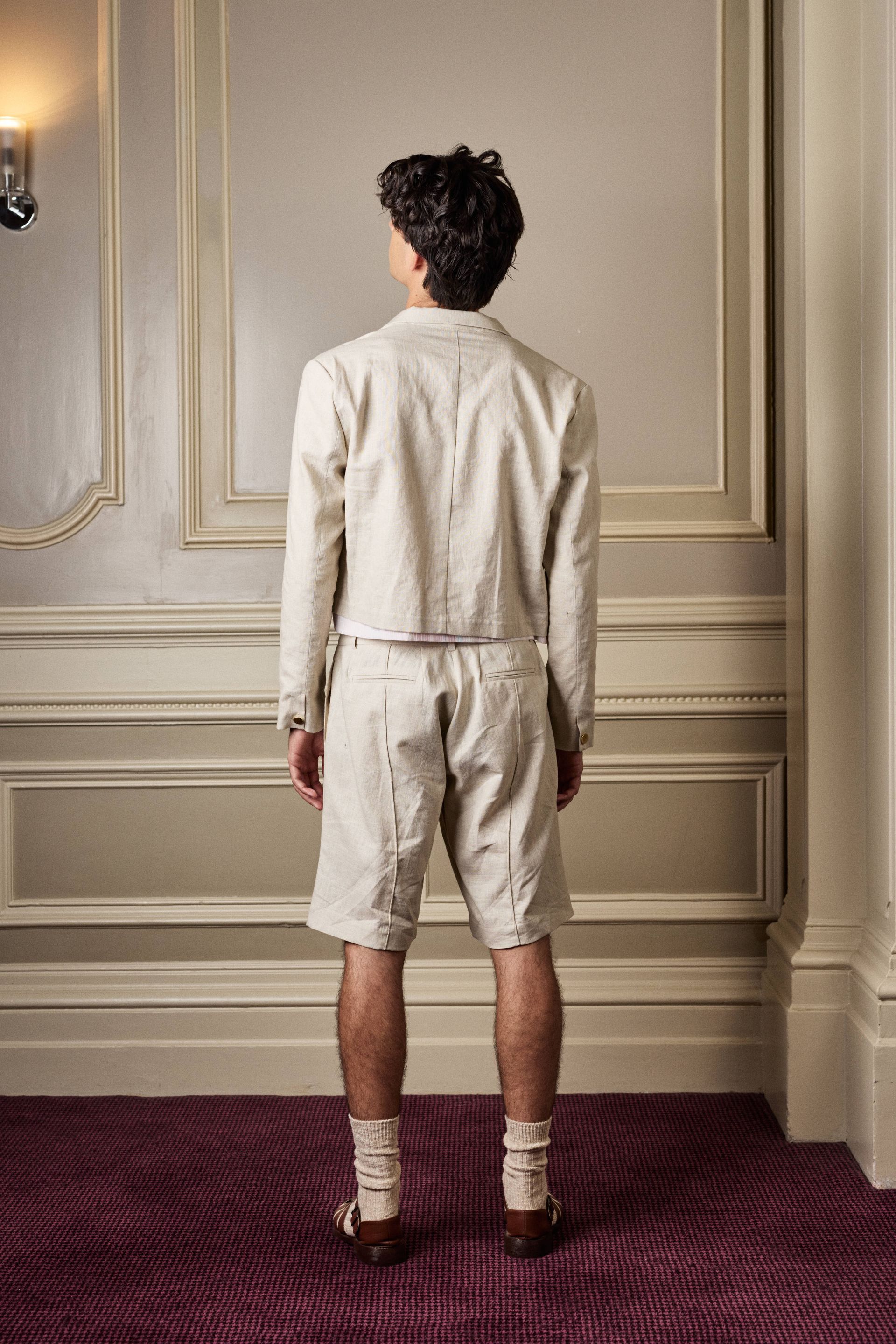 Cream short jacket