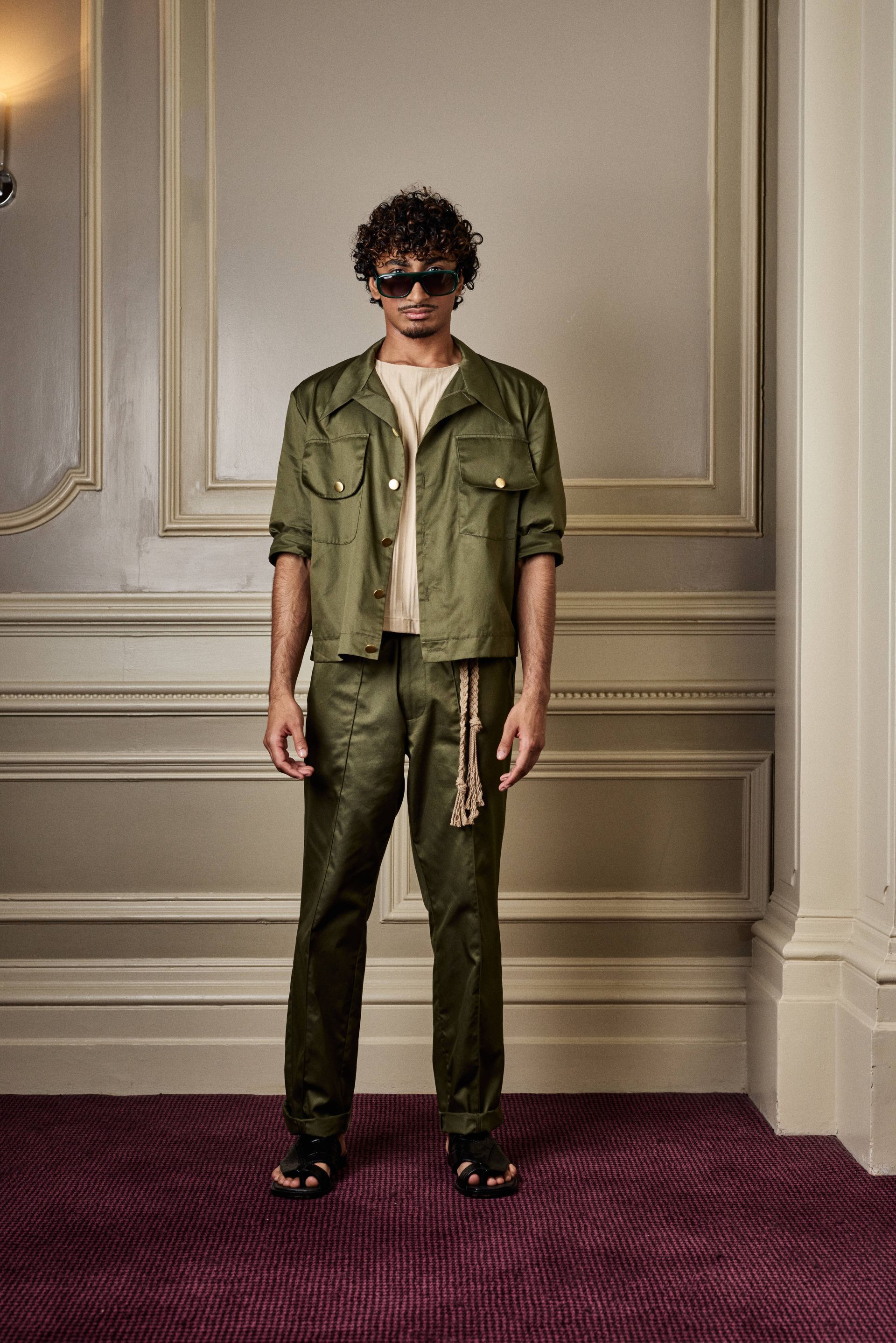 Olive short jacket