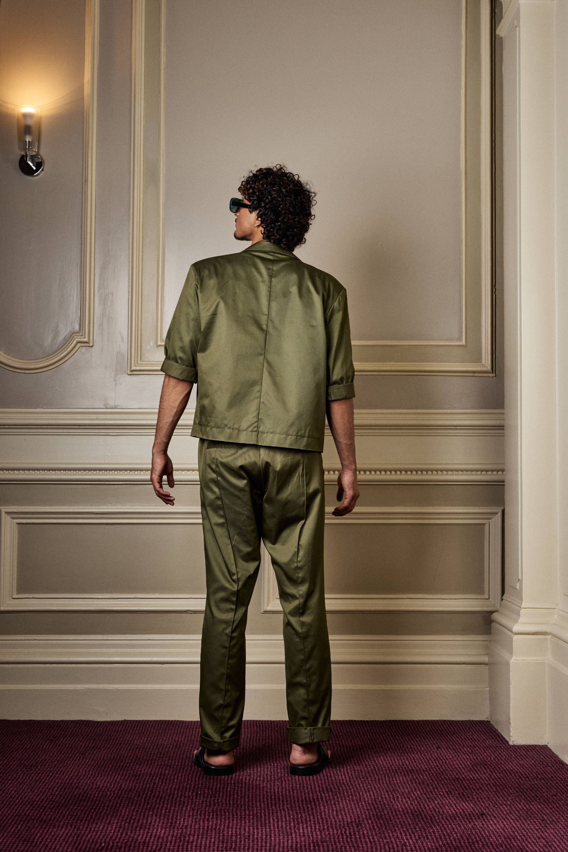 Olive short jacket