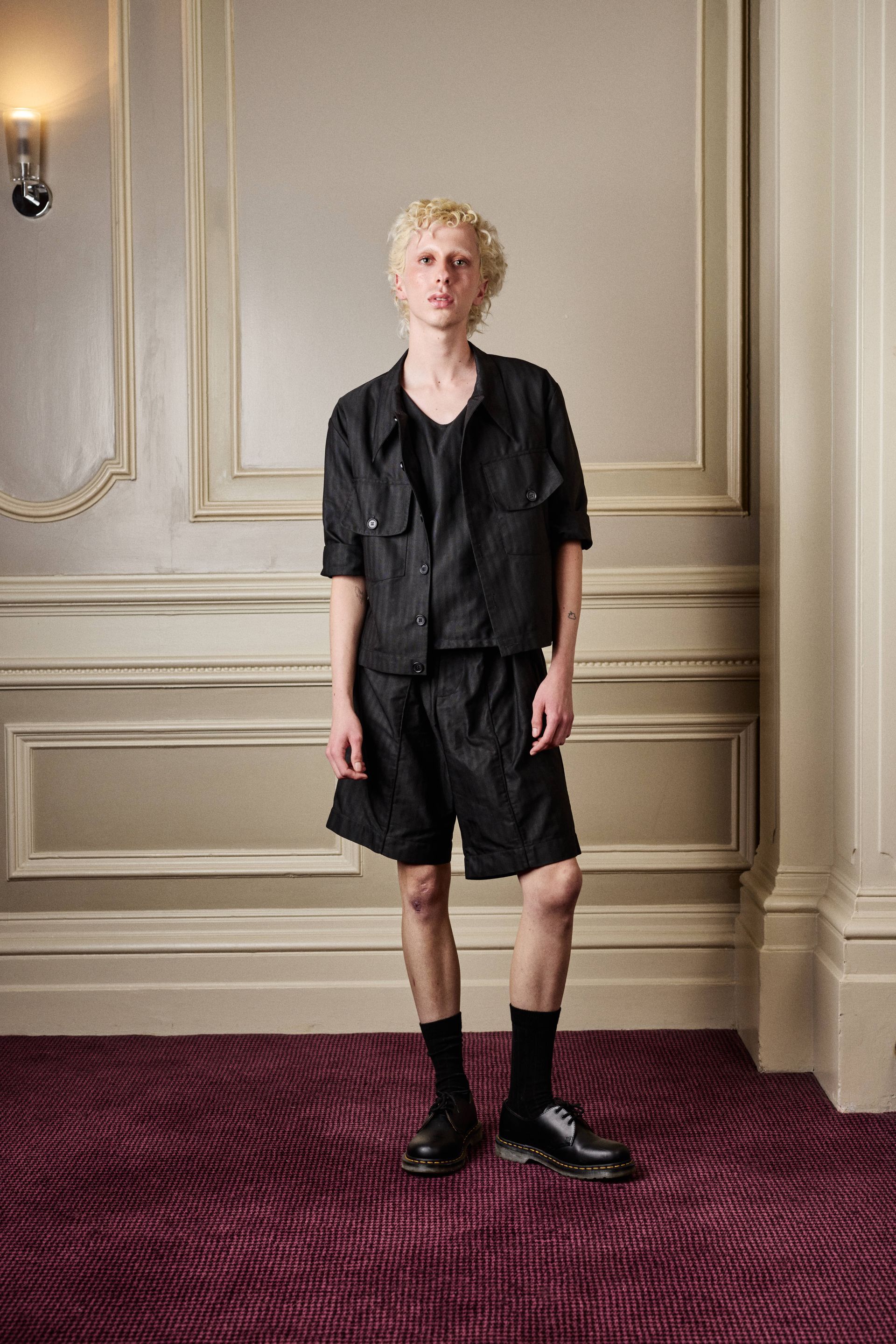 Black short jacket