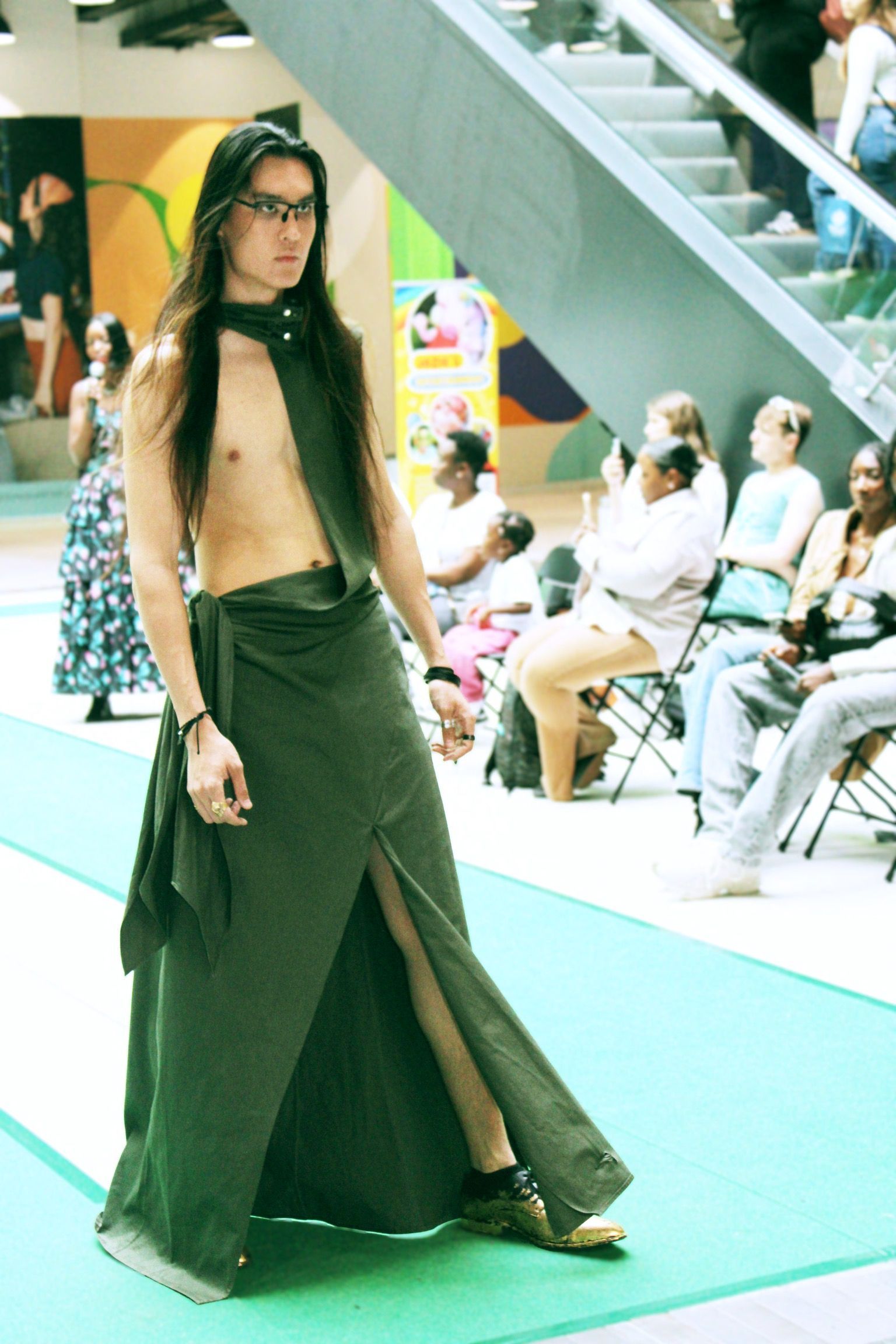 Wrap Around Hooded Tie Skirt