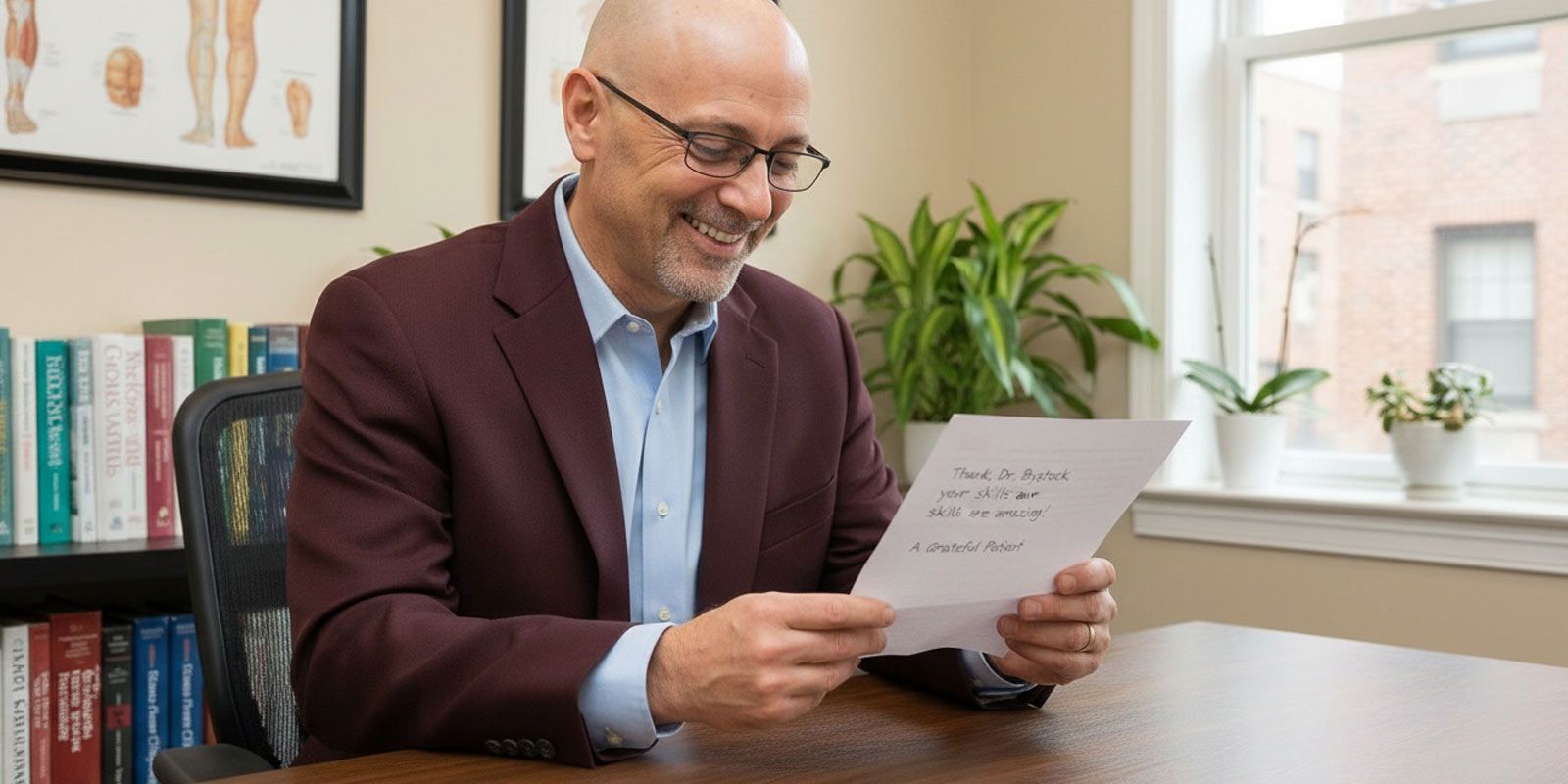 Marc Bystock is reading Patient Reviews and Testimonials for Acupuncture Treatments in his NYC office