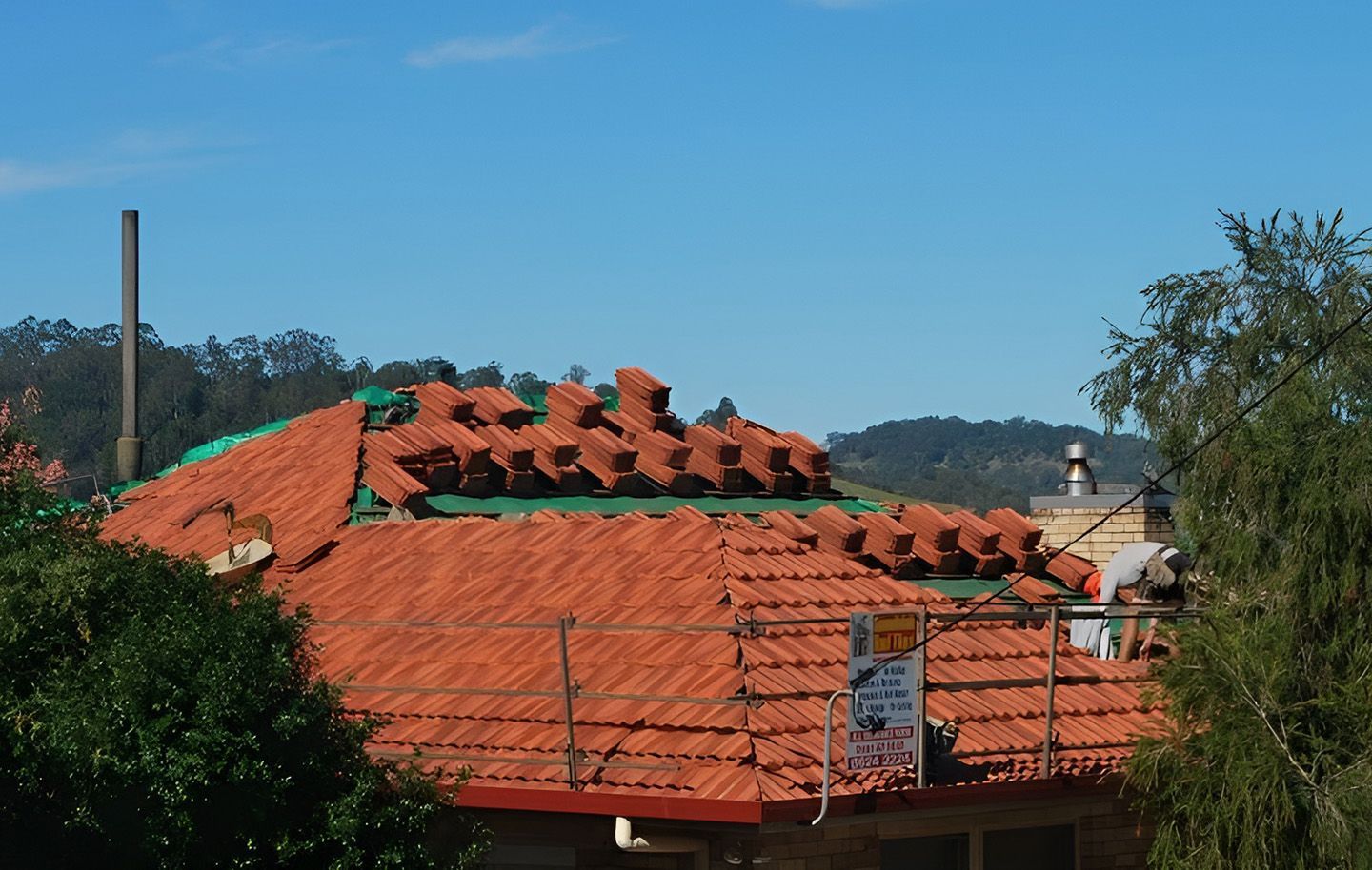 In Progress In Roof Restoration Lismore