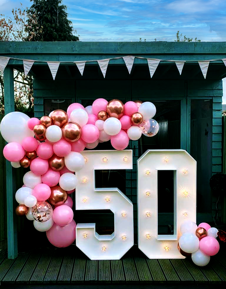 Light Up Number 21 Hire - Ace Party