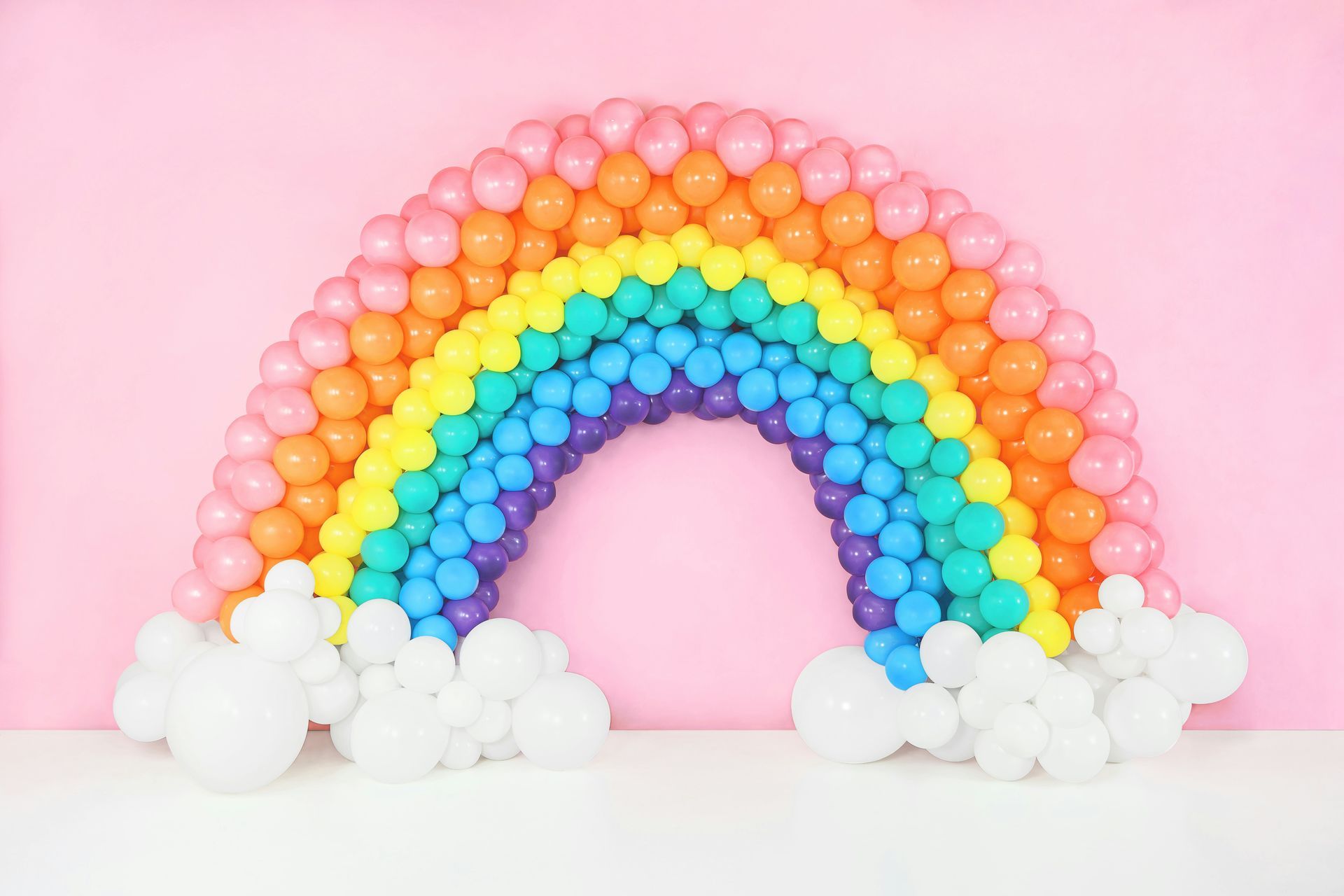 Ace Party Multi Coloured Balloon Arch