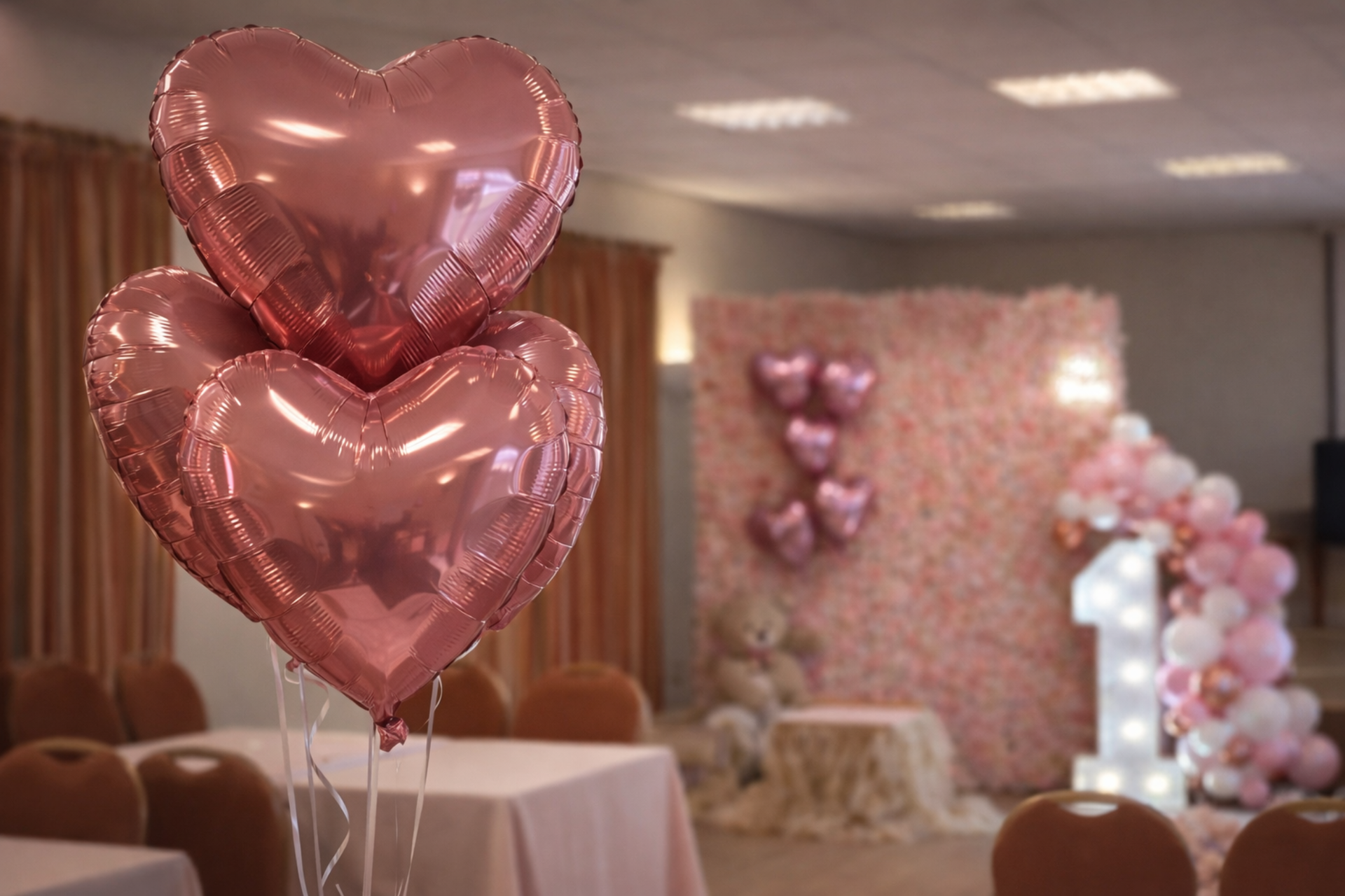Ace Party Helium Heart Balloons