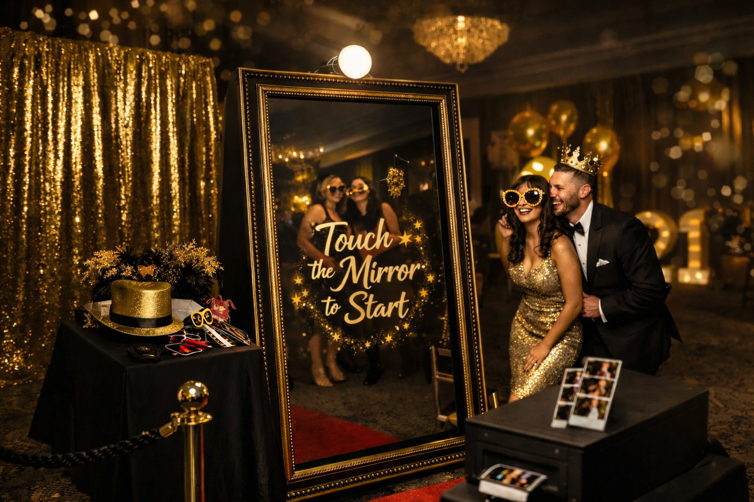 Ace Party Magic Mirror with Guests