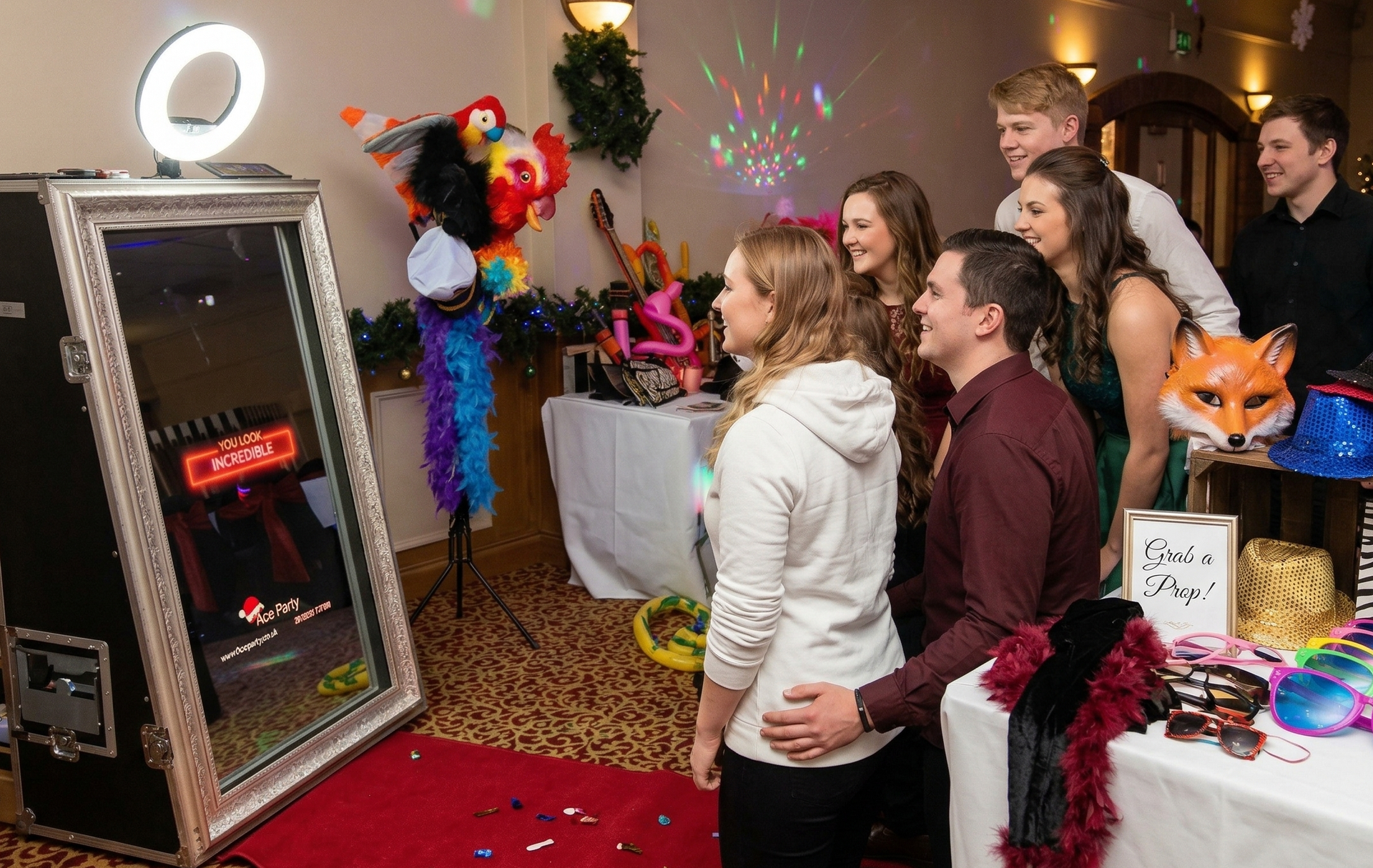 Ace Party Magic Mirror in use