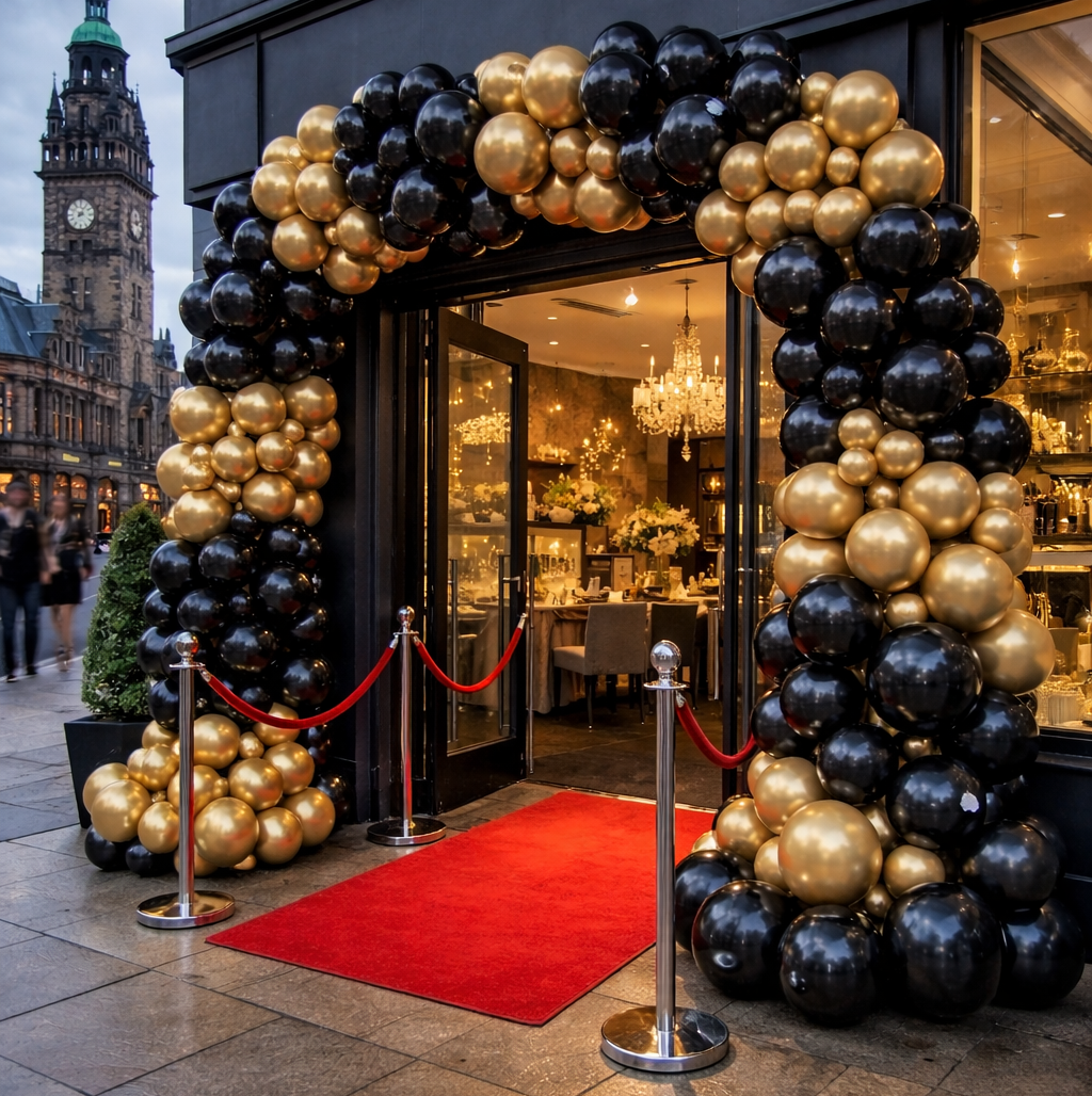 Ace Party Entrance Balloon Arch in Sheffield