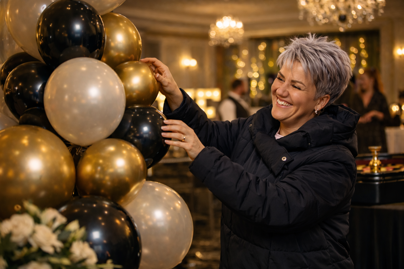 Ace Party Balloon Garland Setup