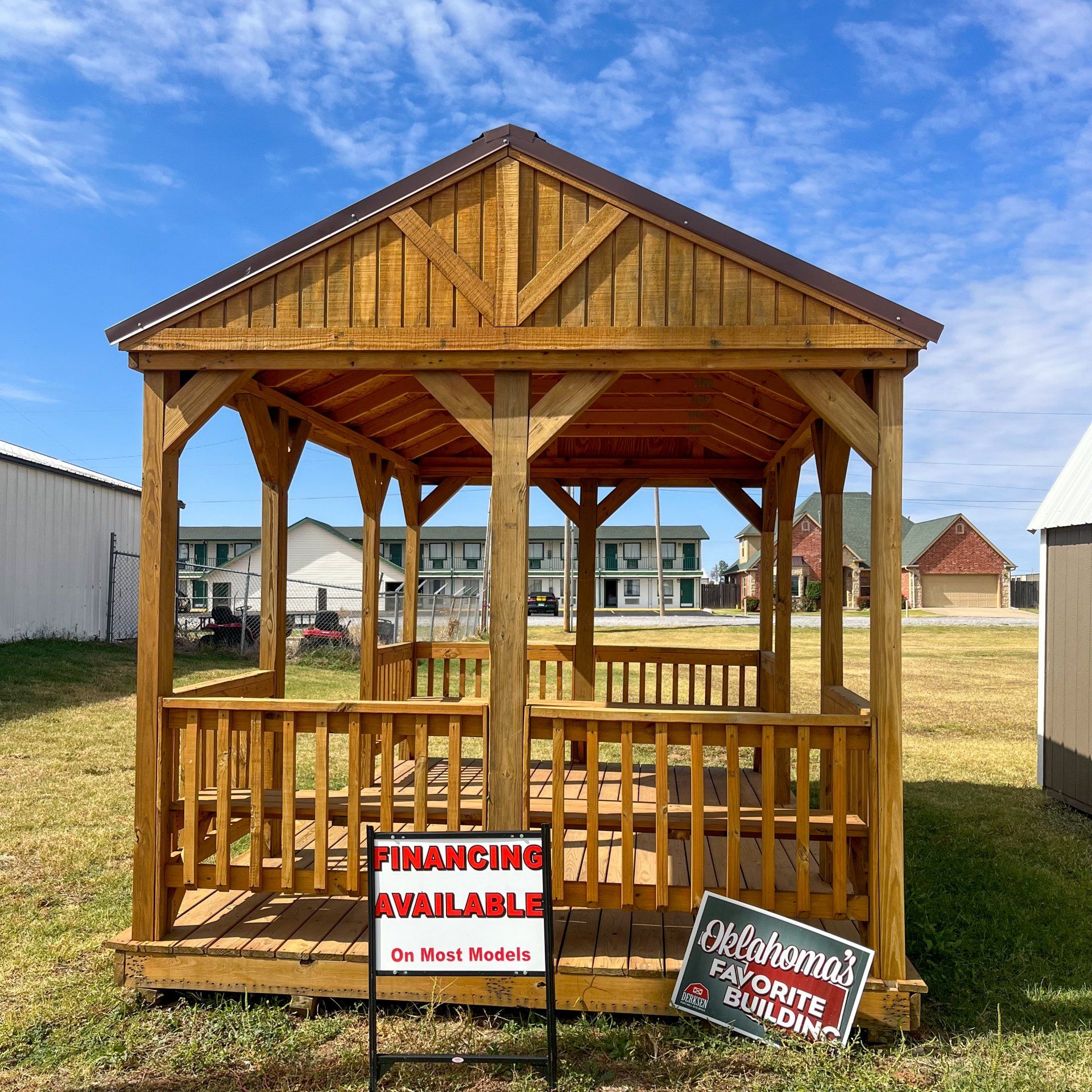 10x16 Derksen Cabana Front Centered