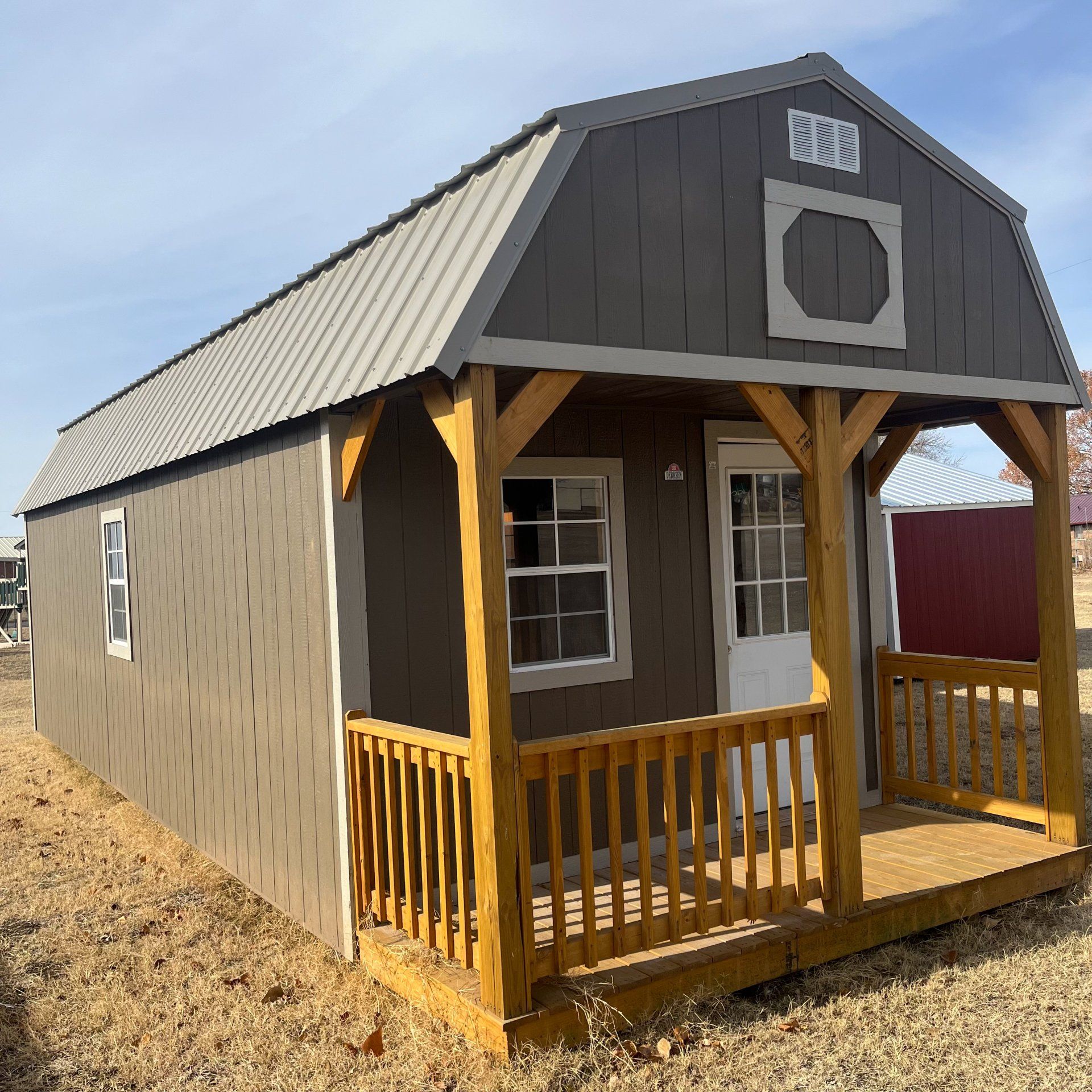 Derksen 12x32 lofted Barn Cabin