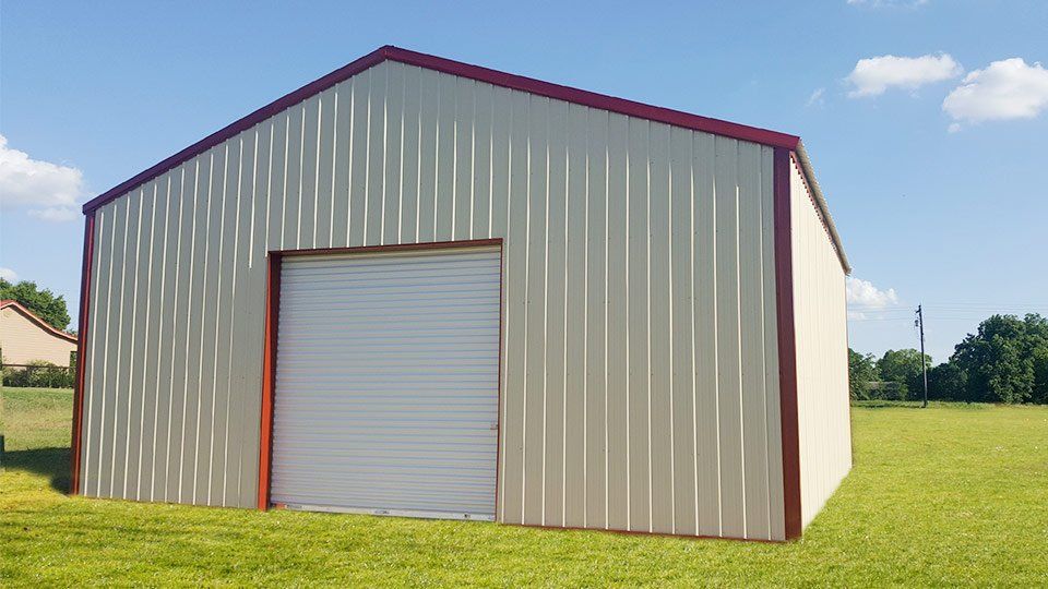 Texwin Steel Barn Tan & Red