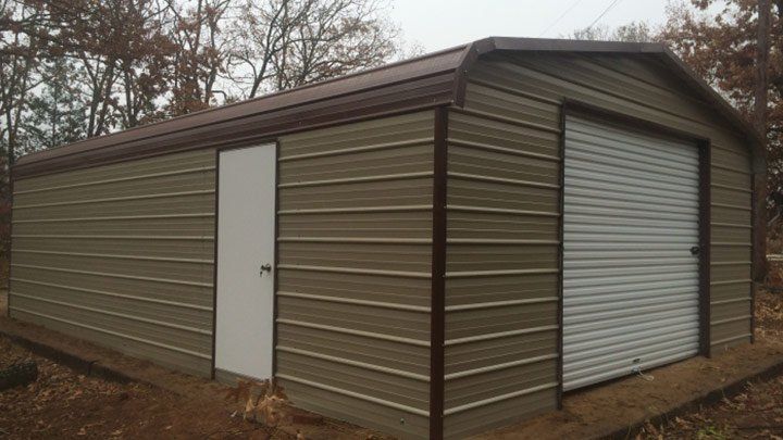 Texwin Steel Garage Brown