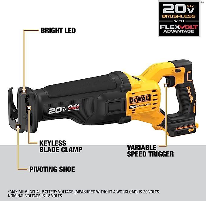 Dewalt DCS386B Reciprocating Saw